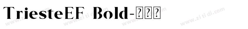 TriesteEF Bold字体转换